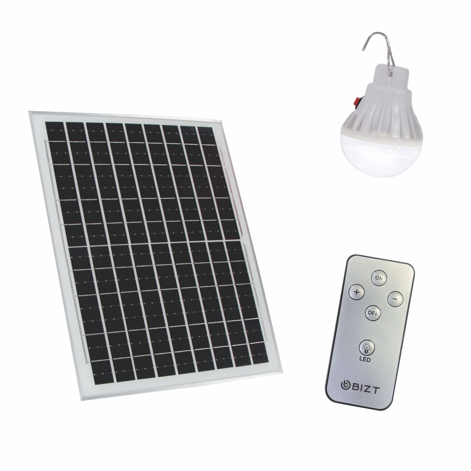 BIZT SOLAR RECHARGEABLE 18 inch STAND FAN WHITE BFS1801WP